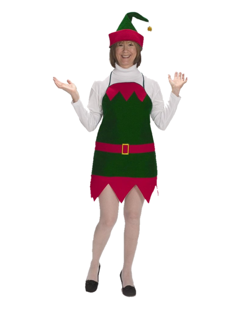 Elf Apron and Hat Set
