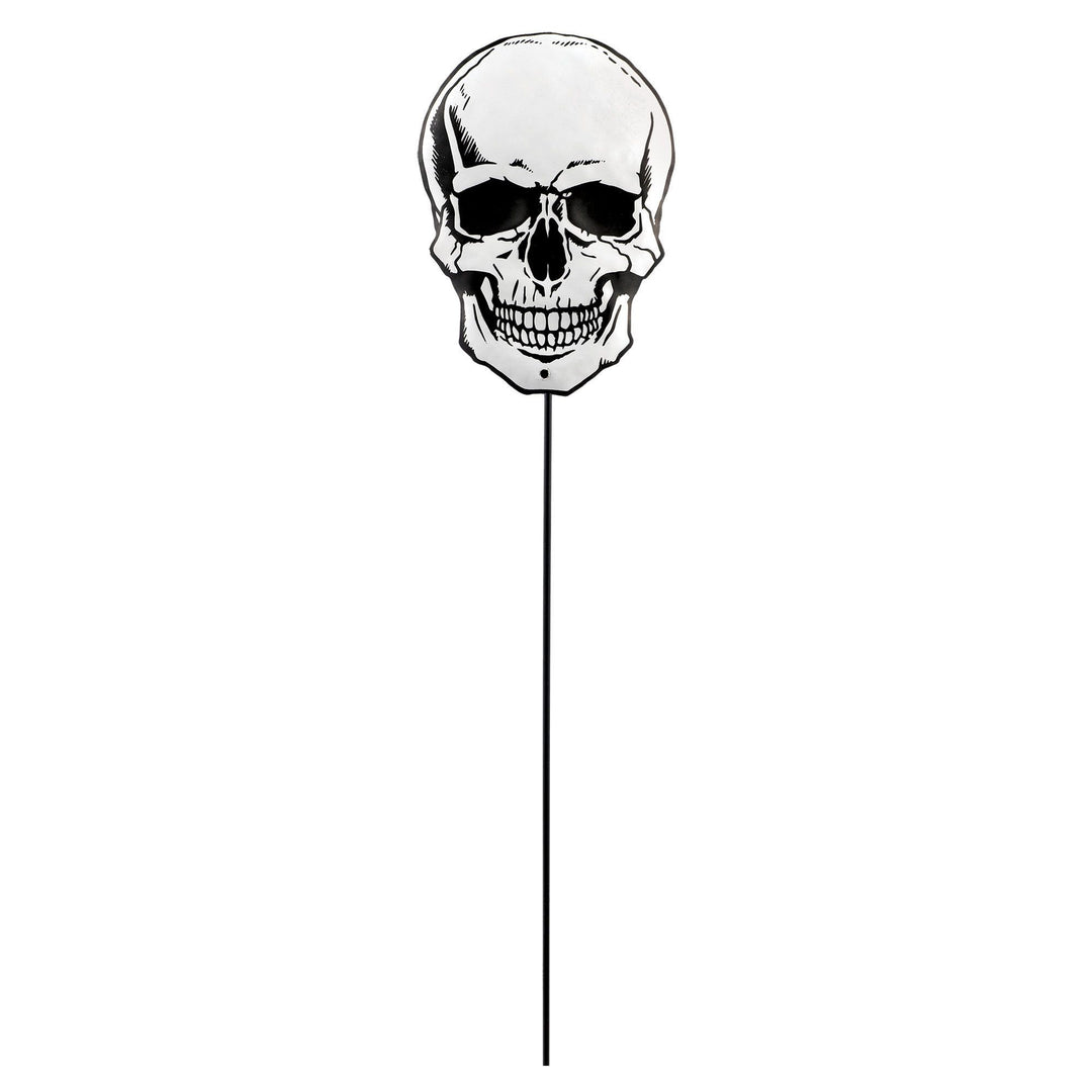 Metal Skull Yard Stake