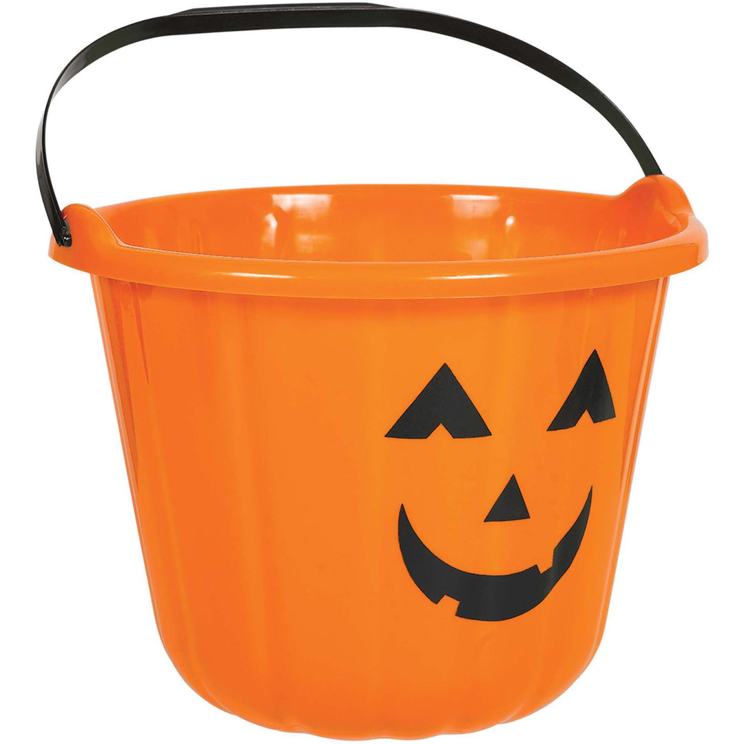 Plastic Pumpkin Bucket-Orange