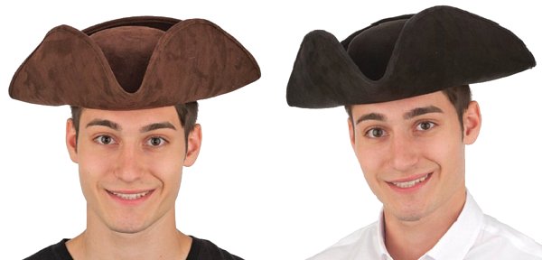 Hat Tricorne Suede