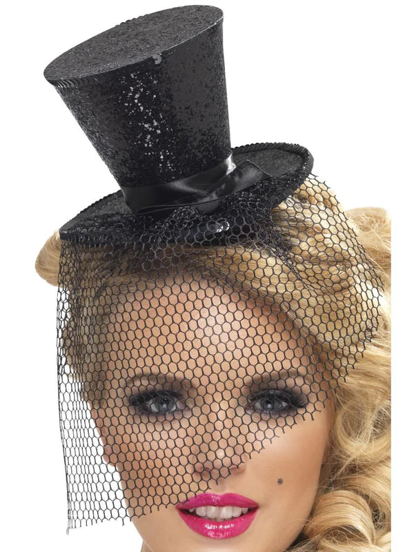 Fever Mini Black Top Hat