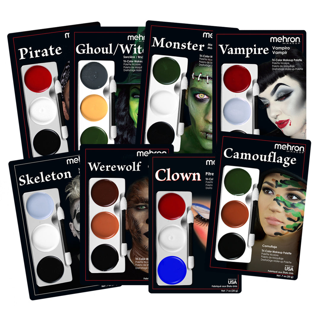Mehron Tri-Color Character Makeup Palette