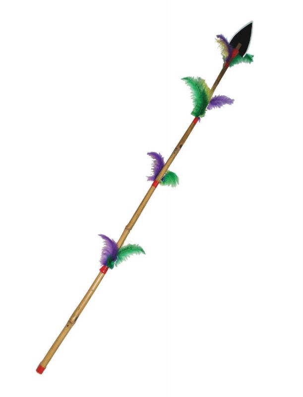 45" Spear with Feathers