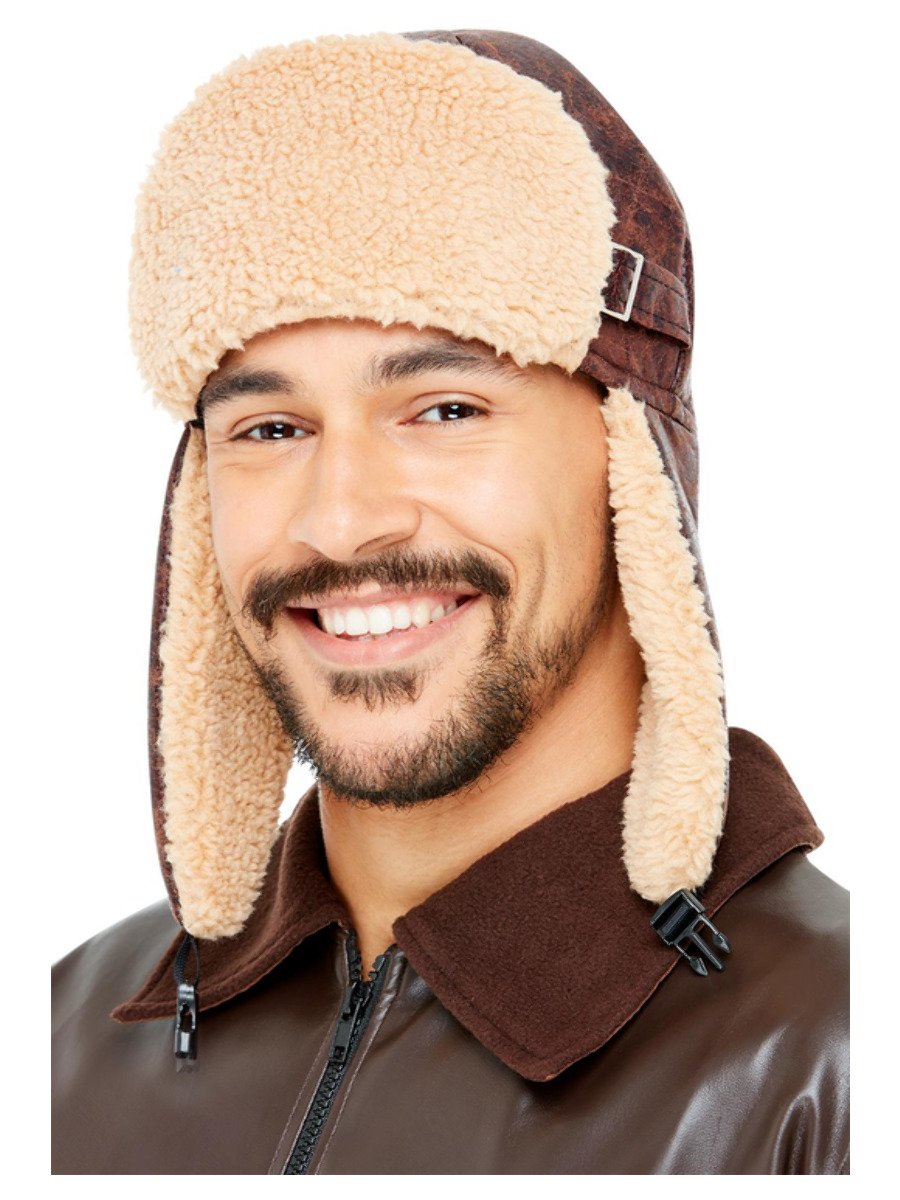 Aviator Pilot Cap Brown