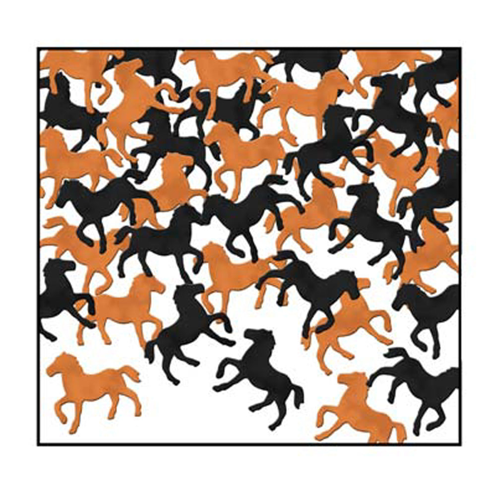 Black & Copper Horse Confetti
