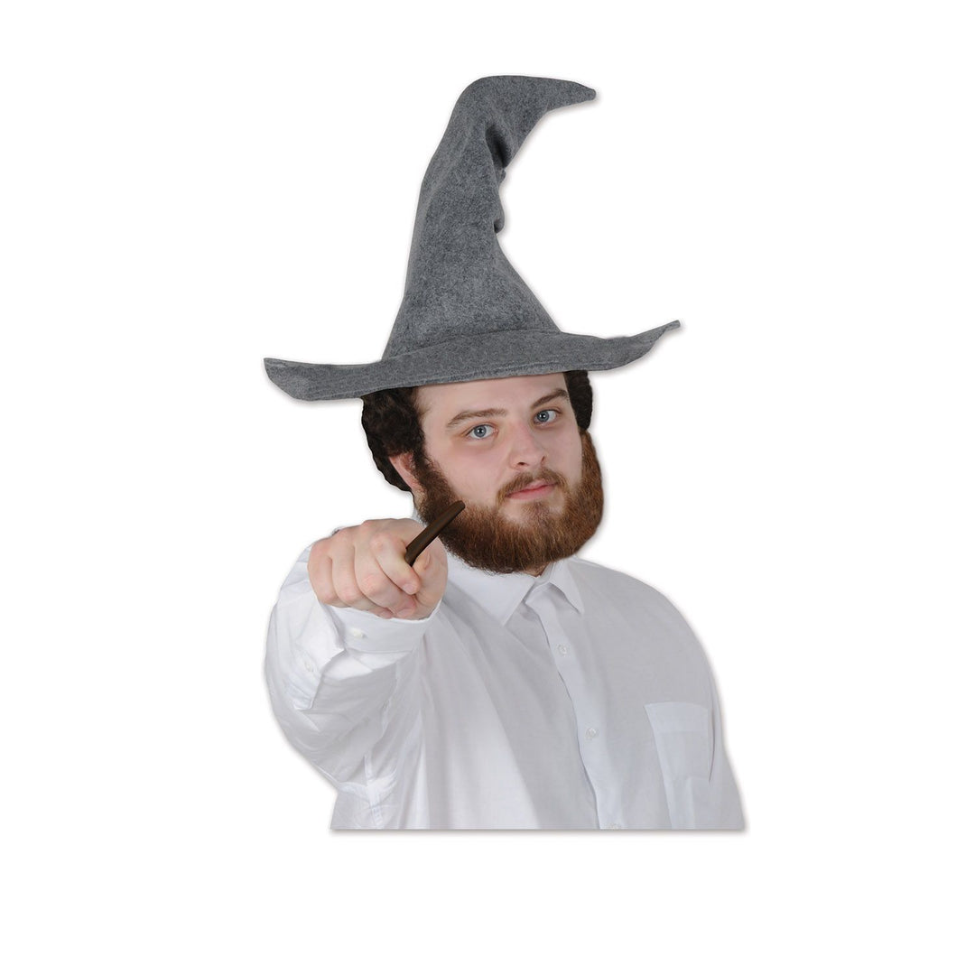 Felt Grey Wizard Hat