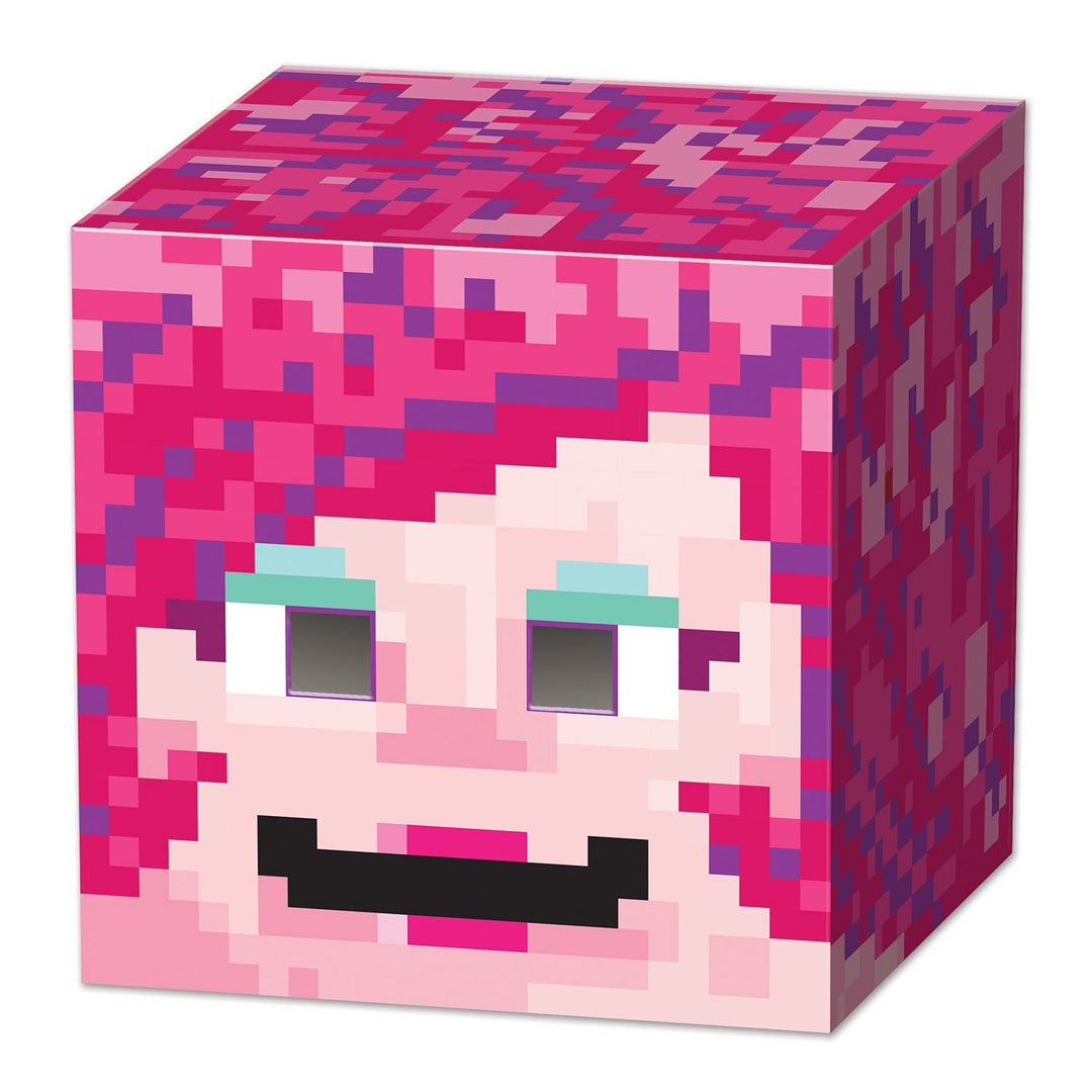Gamer Girl 8-Bit Box Head