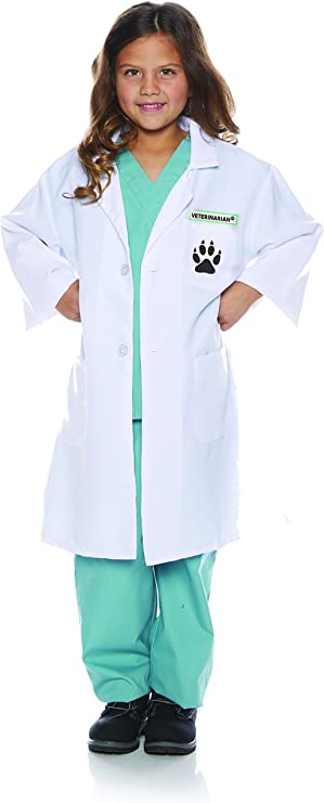 Veterinarian Lab Coat & Scrubs Set - Childrens