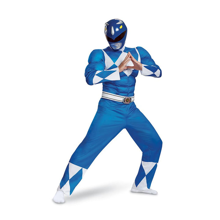 Blue Power Ranger Classic Muscle Adult