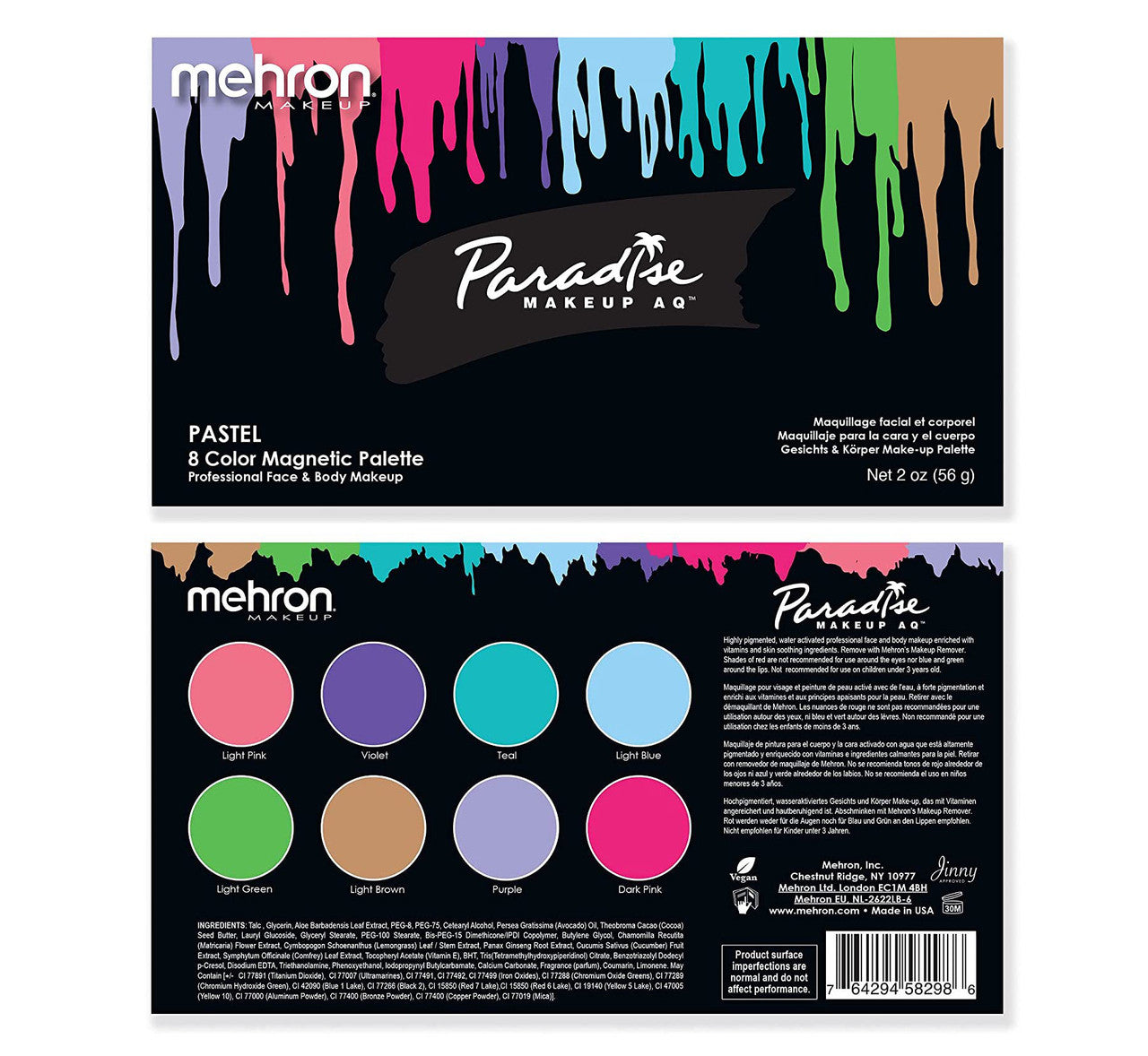 Mehron Paradise Makeup AQ 30 Color Palette