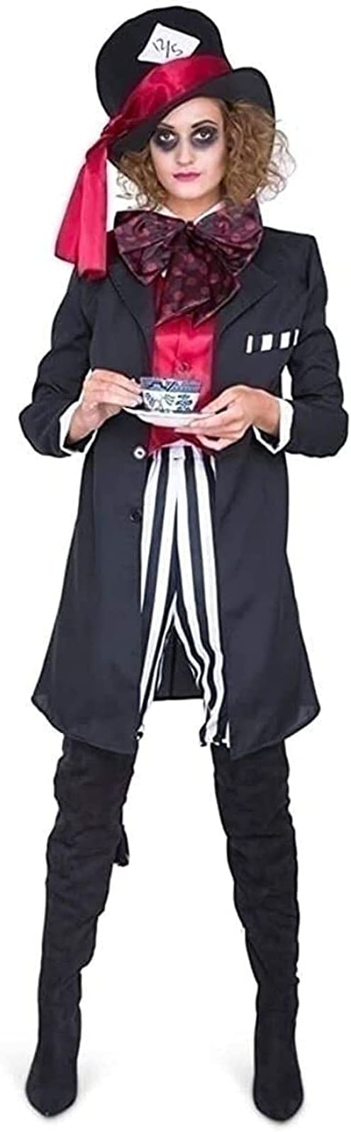 Black Hatter Girl Adult Costume