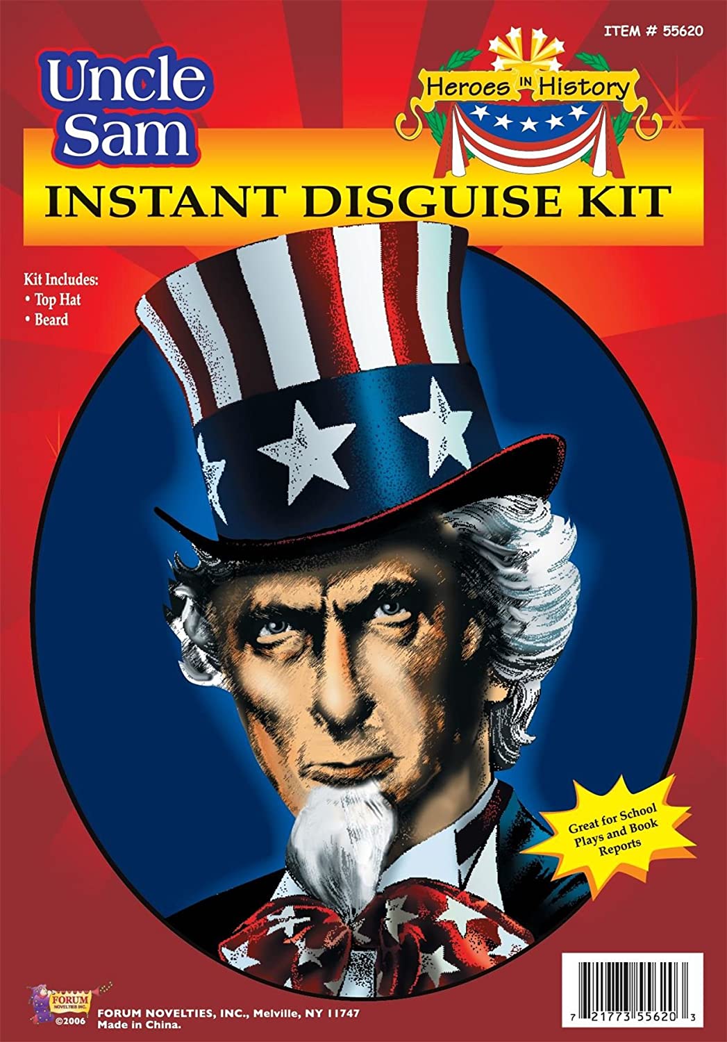 Heroes in History Instant Disguise Kit - Uncle Sam