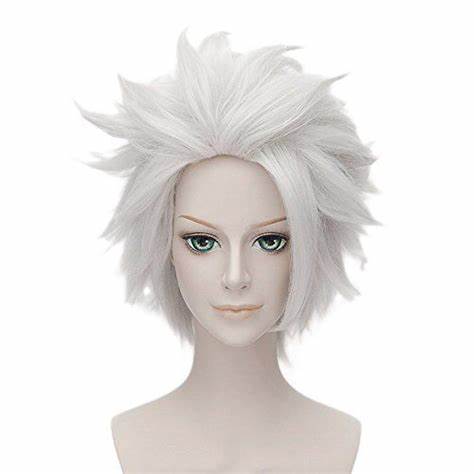 White Spike Anime Wig