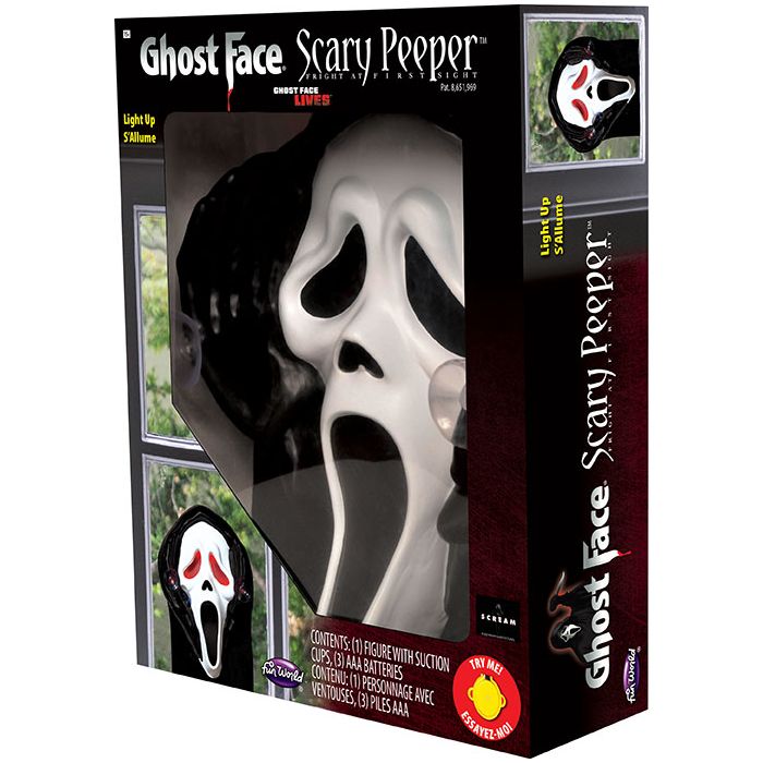 Ghost Face Light Up Scary Peeper