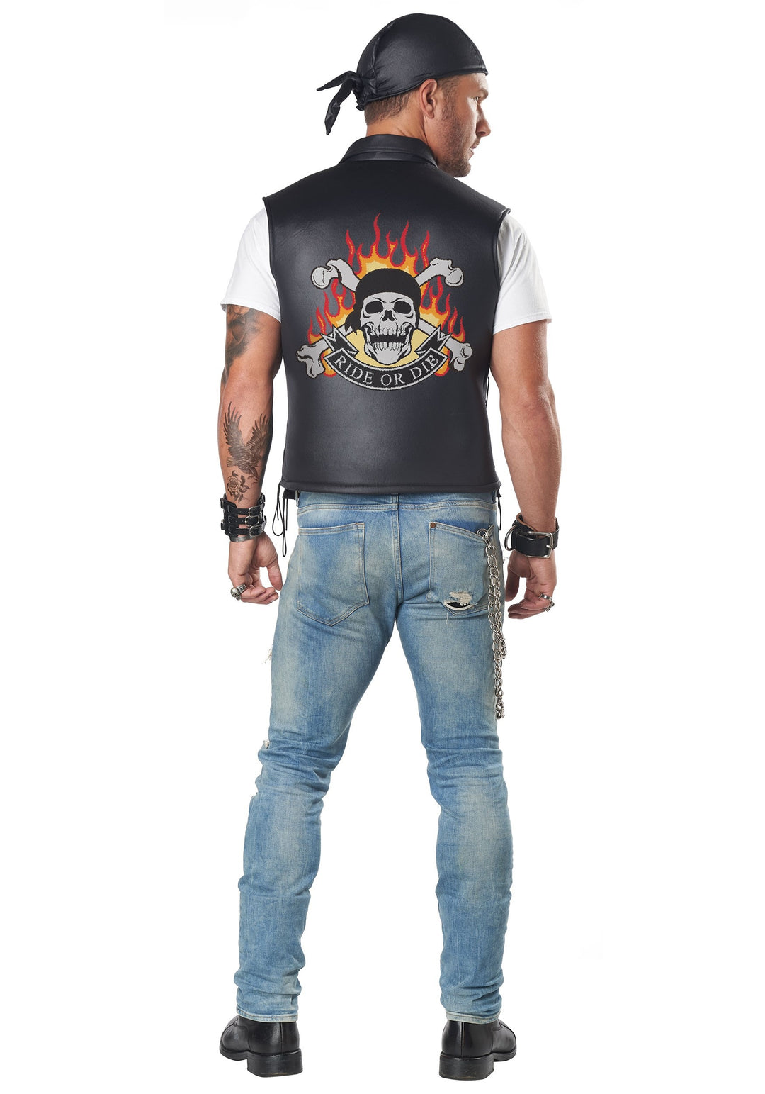 Badazz Biker Vest Adult Costume
