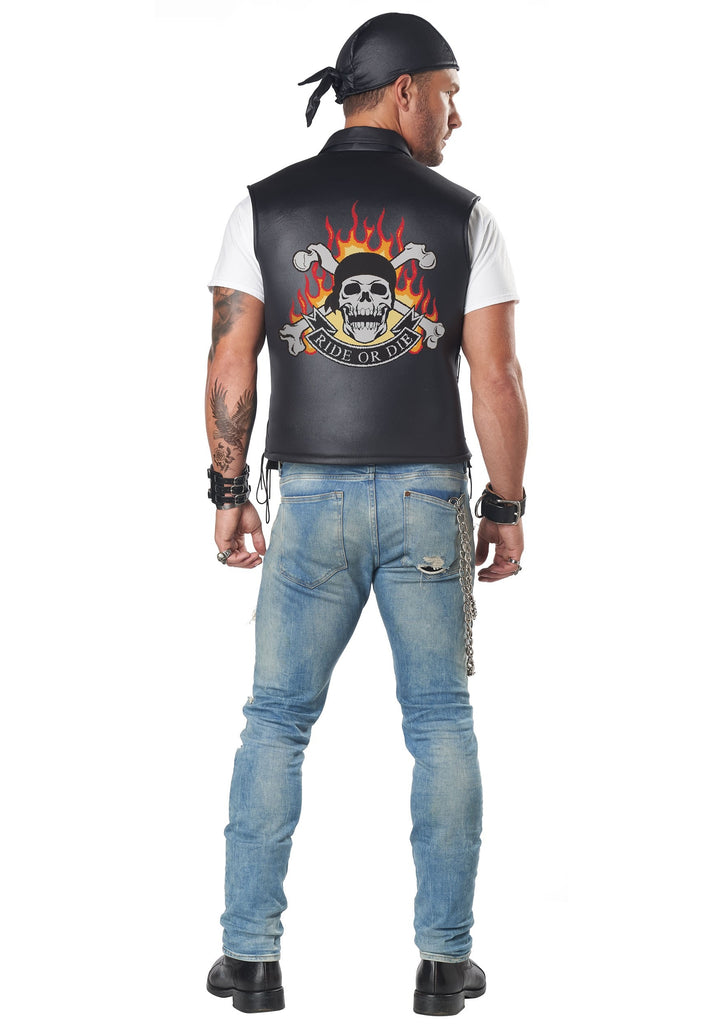 Badazz Biker Vest Adult Costume