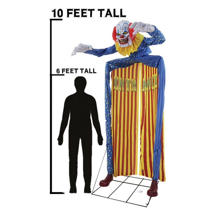 Looming Clown Archway Animated Prop