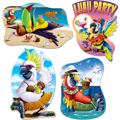 Luau Cutouts - Birds