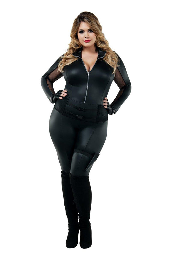 Plus Size Secret Agent Costume