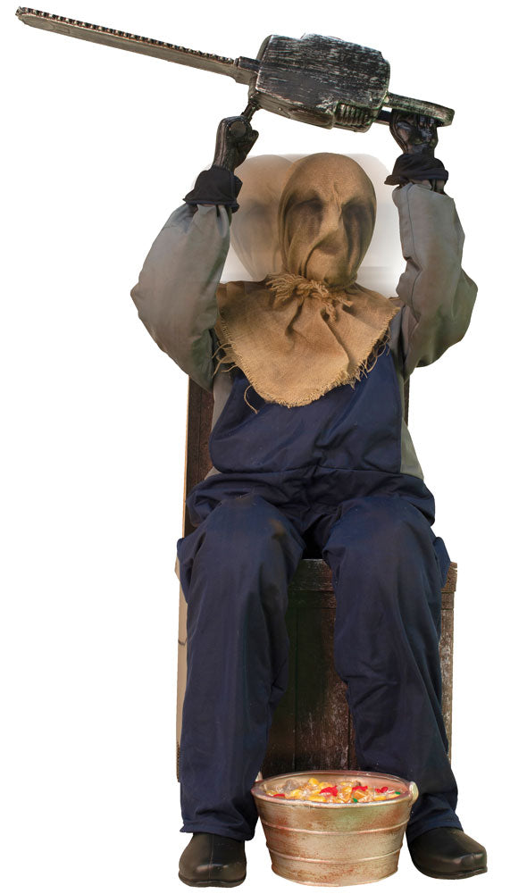 Chainsaw Greeter Animated Prop