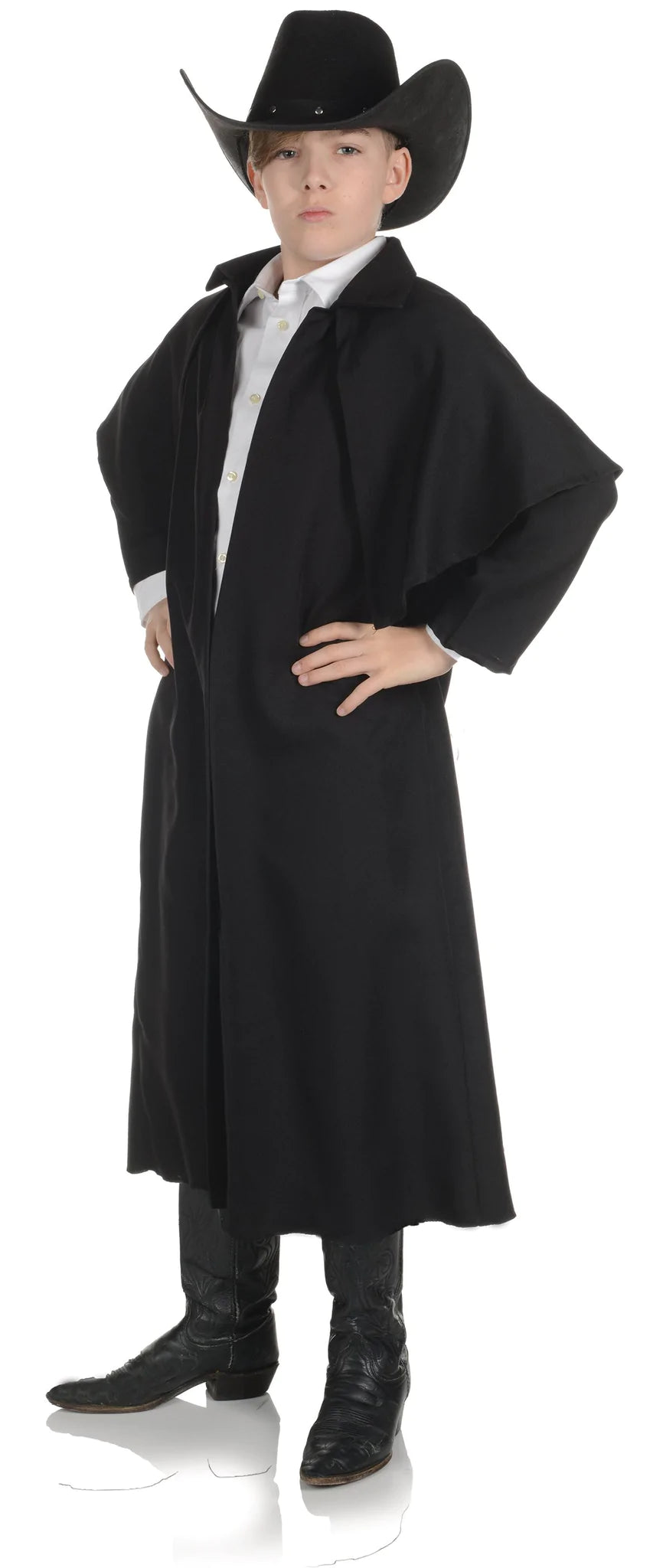 Wild West Duster Coat-Black-Child
