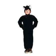 Plush Black Cat Costume