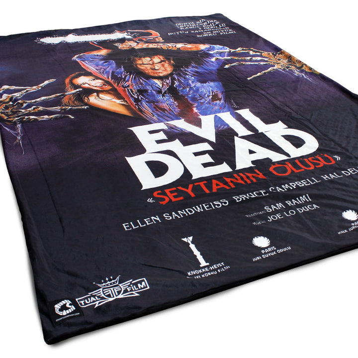 Evil Dead Ash Chainsaw Throw Blanket