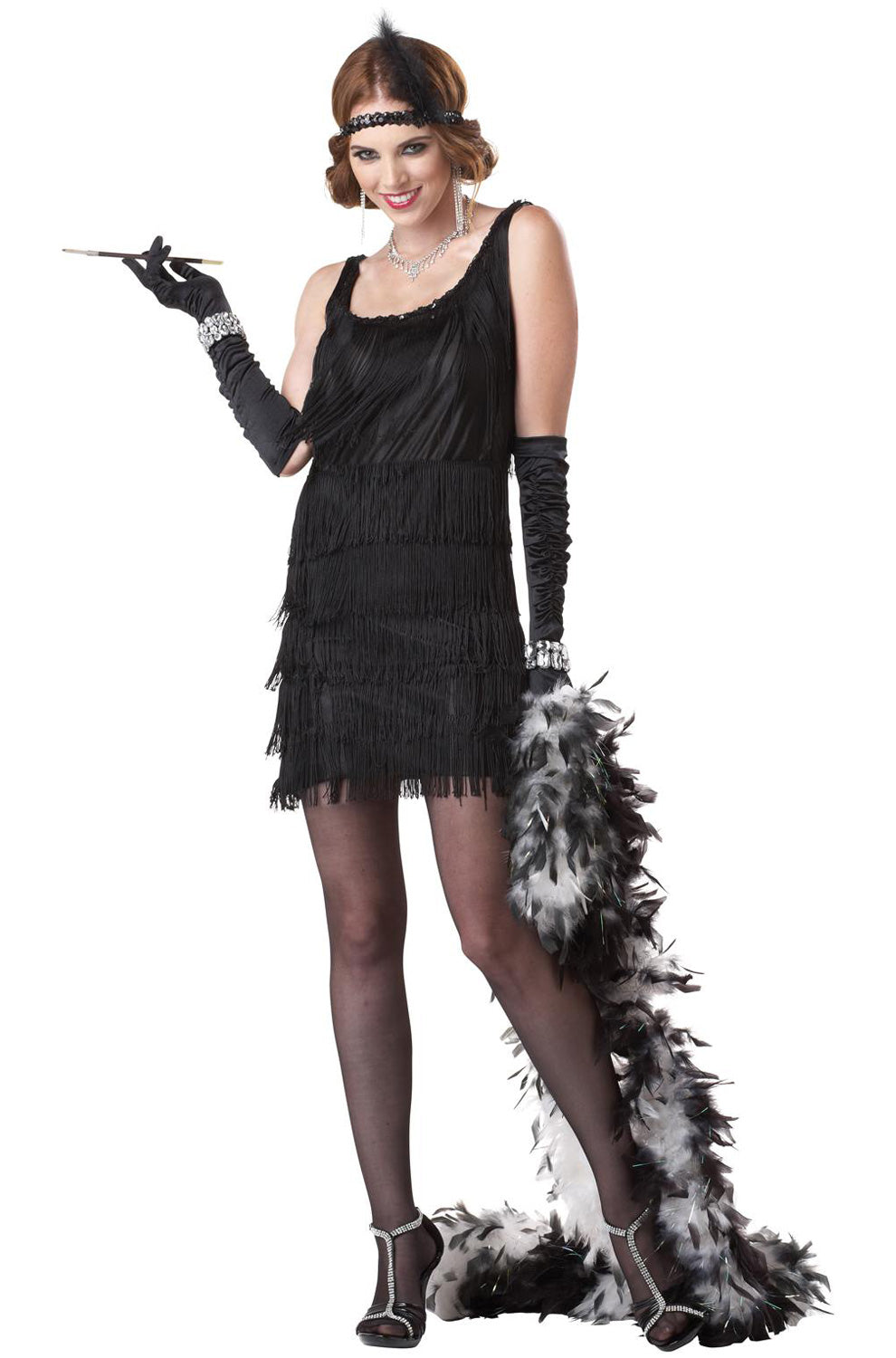 Fashion Flapper Adult Costume - Black Caufield's Novelty Fashion Flapper Adult Costume - Black Caufield's Novelty