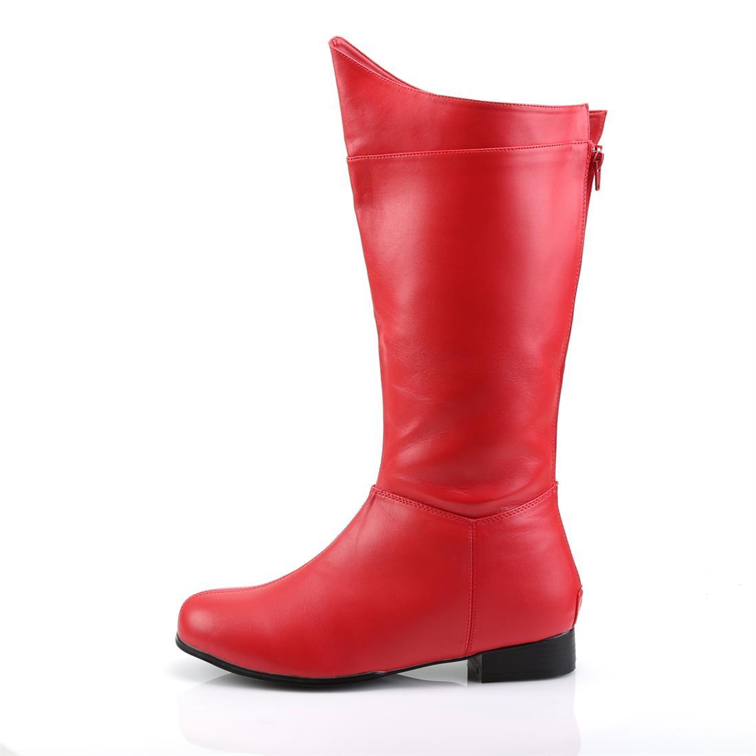 Superhero Boots - Red Faux Leather