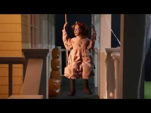 Swinging Decrepit Doll Animated Prop