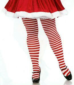 Red and White Tights - Plus Size