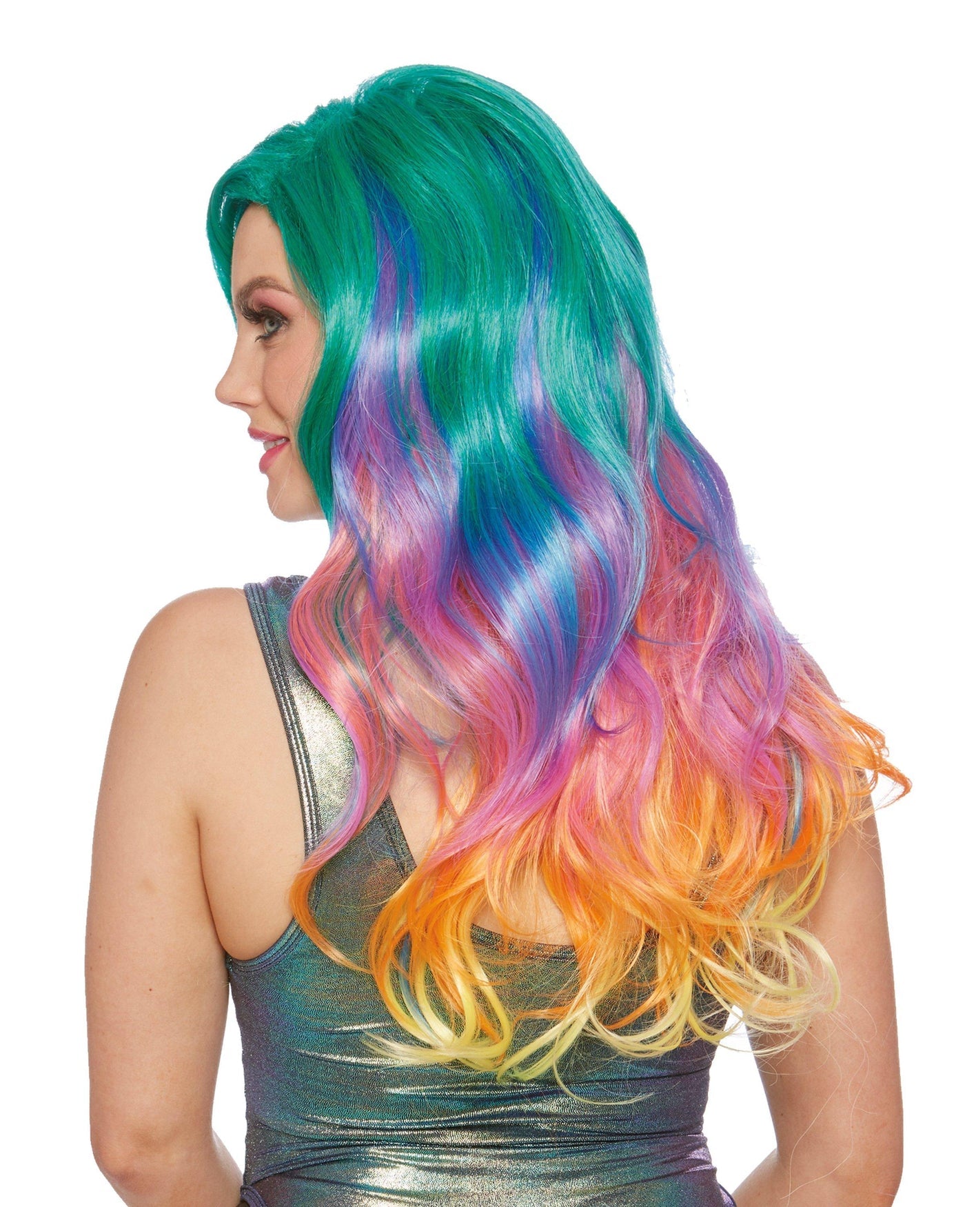 Jewel Tone Rainbow Wig