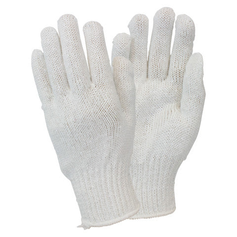 White Knit Santa Gloves