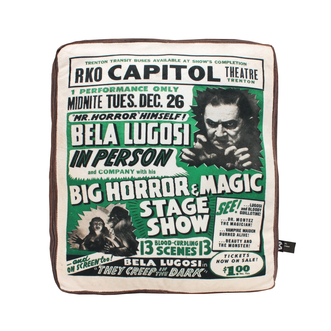 Bela Lugosi Poster Plush Cushion