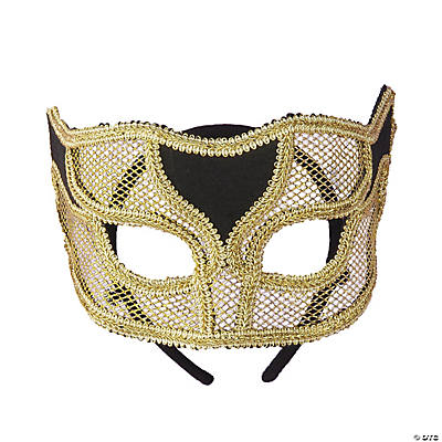 Gold Netted Mask