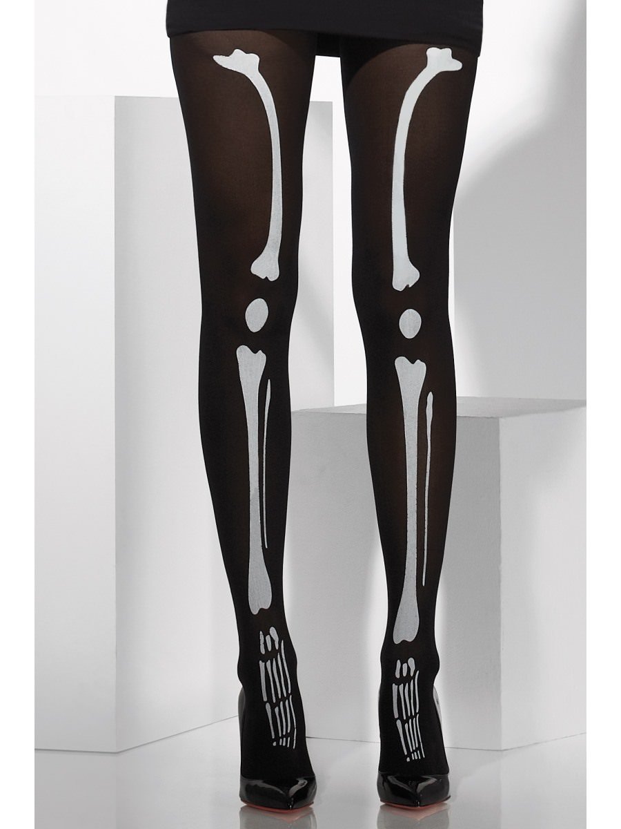 Opaque Tights - Skeleton Print