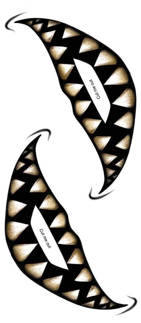 Tinsley Transfers - Cheshire Big Mouth Temporary Tattoo