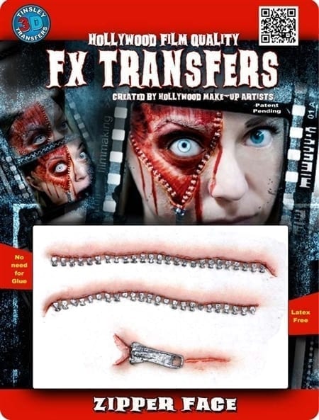 Tinsley Transfers 3D FX Transfer - Zipper Face