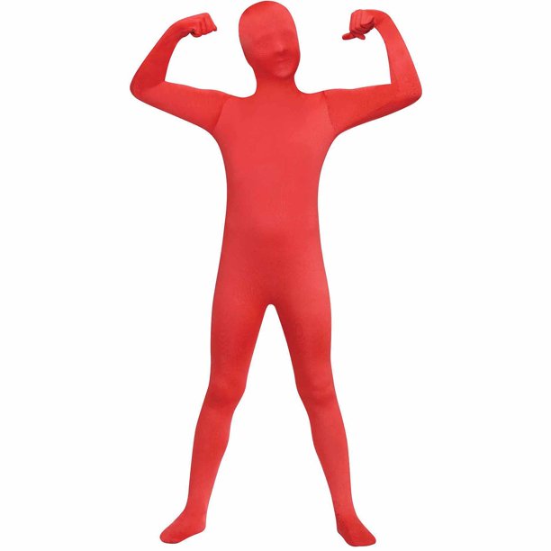 Children's Spandex Skin Suit - Red