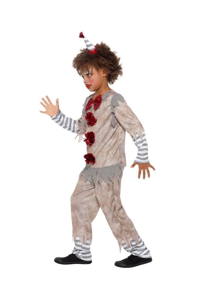 Vintage Scary Clown Boy Costume