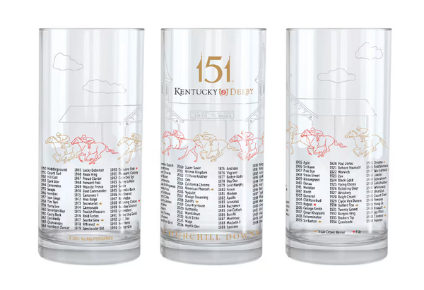 Kentucky Derby Glasswear