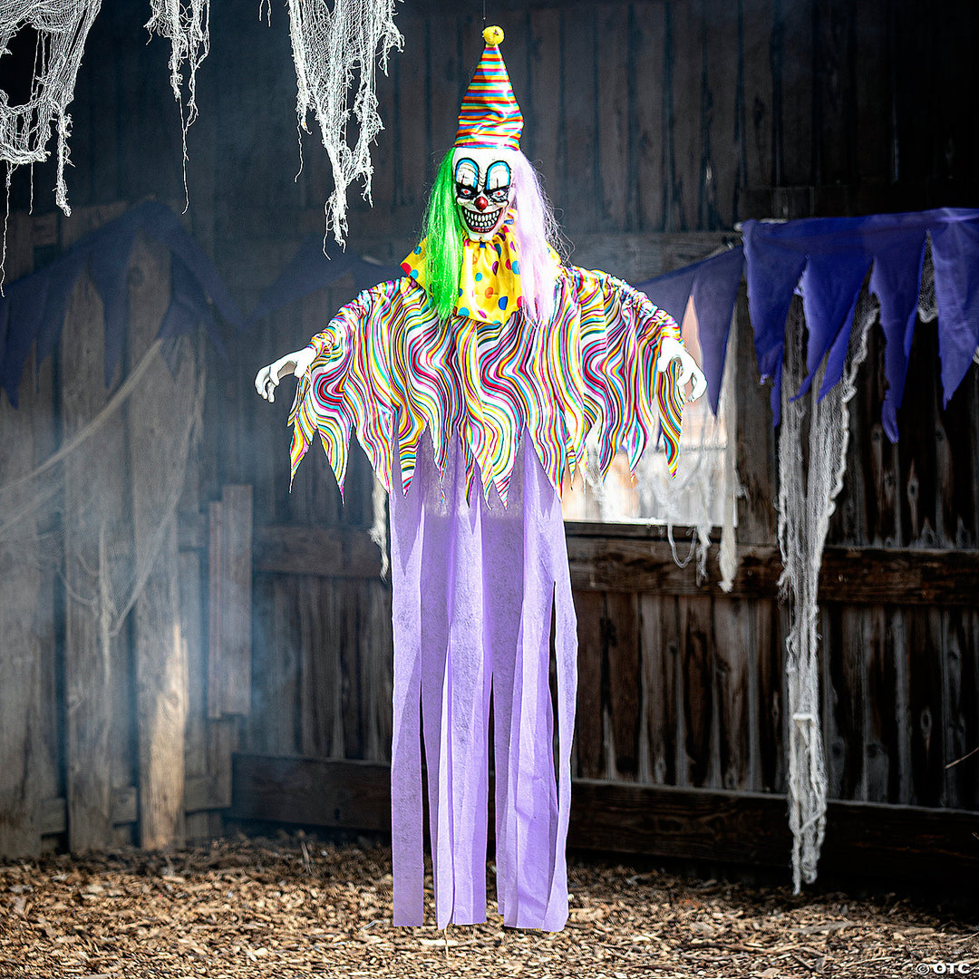 Light-Up Hanging Clown with Sounds Prop