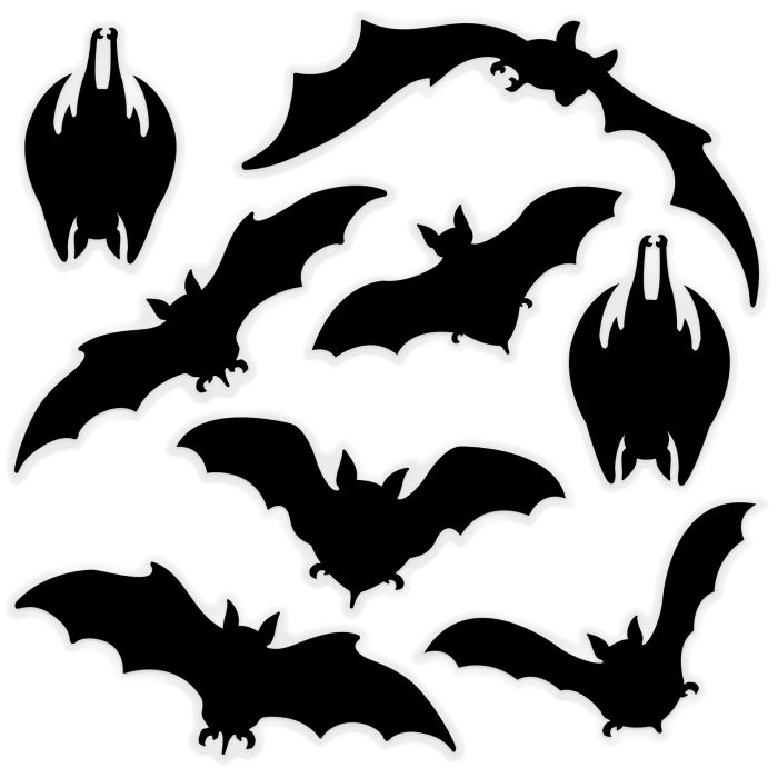 Bat Silhouette Clings