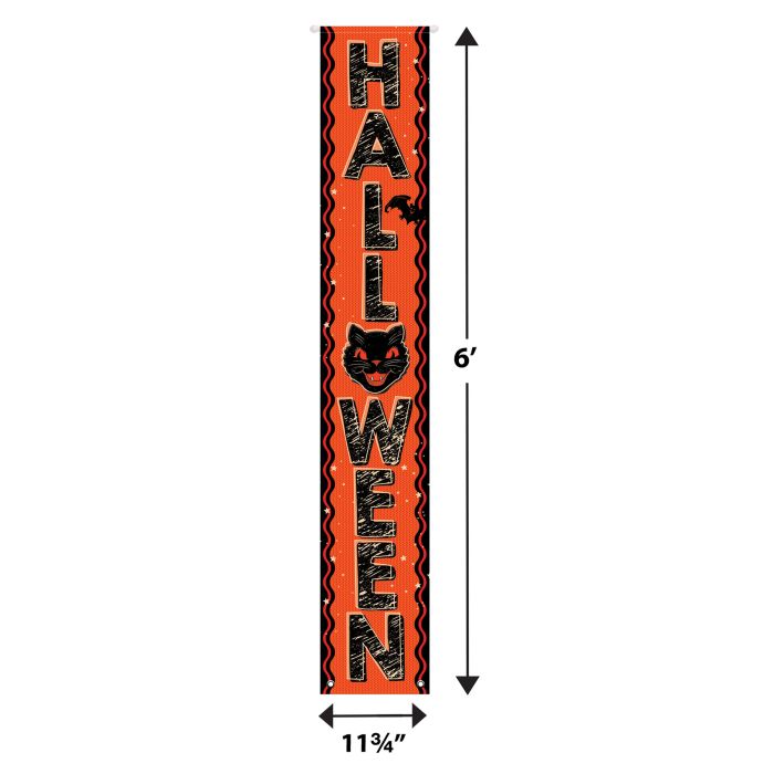 Beistle Vintage Halloween -Fabric Door Banner