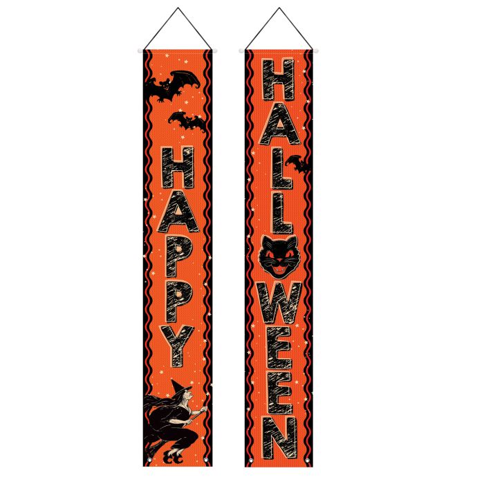 Beistle Vintage Halloween -Fabric Door Banner