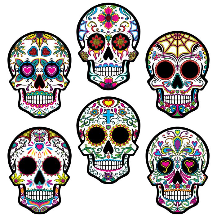 Day of the Dead Sugar Skull Cutouts