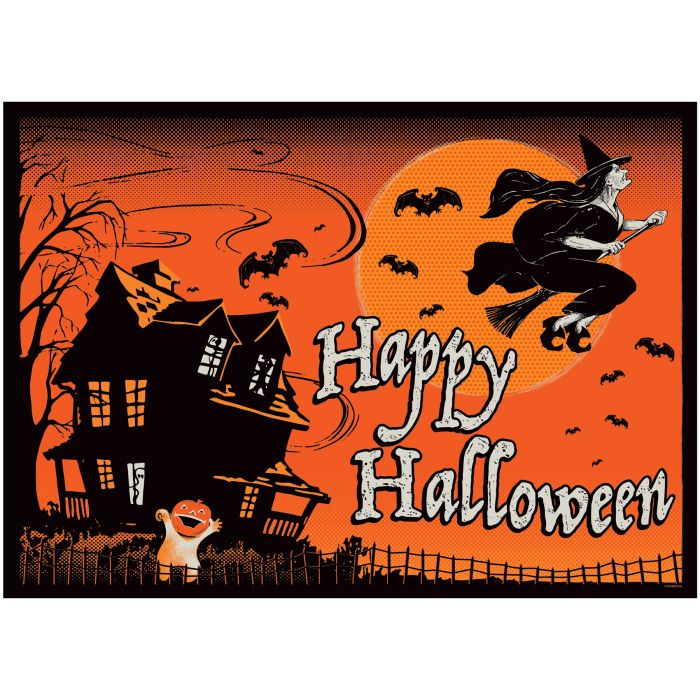 Beistle Vintage Halloween - Fabric Backdrop