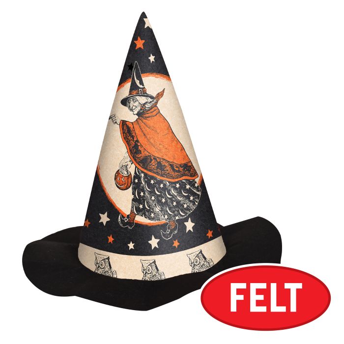 Vintage Felt Witch Hat