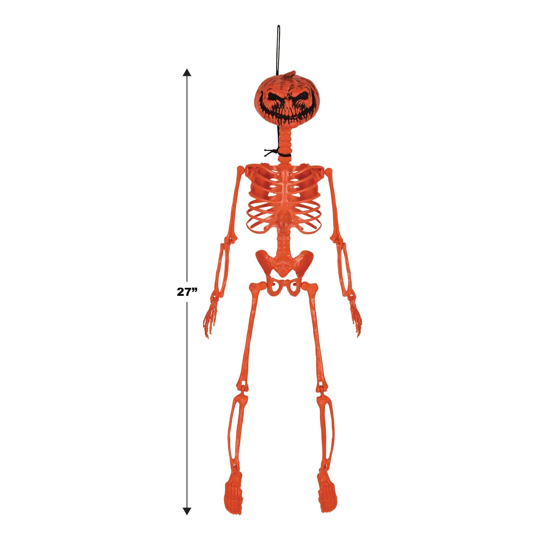 Plastic Pumpkin Skeleton