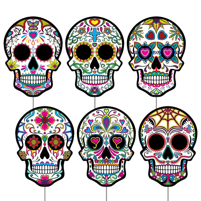 Day of the Dead Sugar Skull Yard Signs